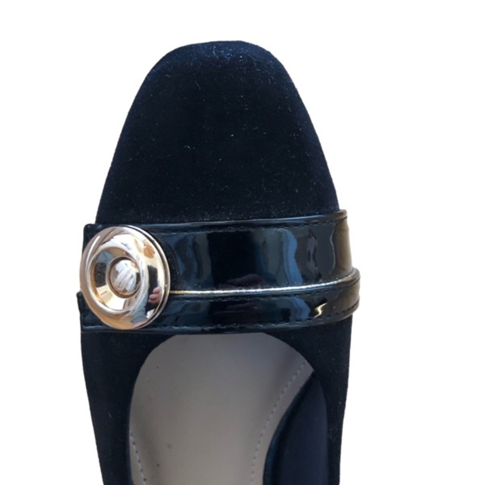 Sandra Vendetti Milan Faux Suede  Low Heeled Pumps Size 8